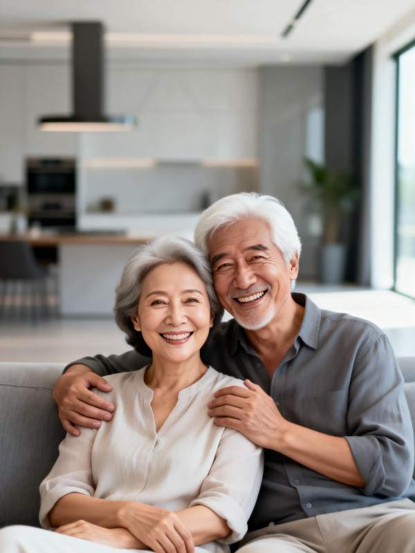 幸福晚年时光图片