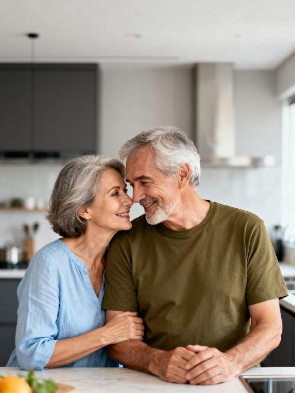 温馨厨房里的爱图片