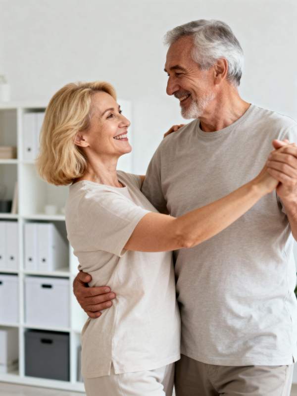 幸福老年舞步图片