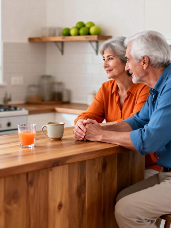 温馨厨房共度时光图片