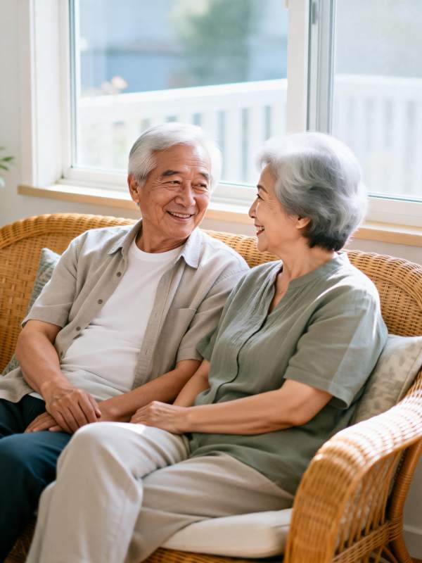 幸福晚年时光图片