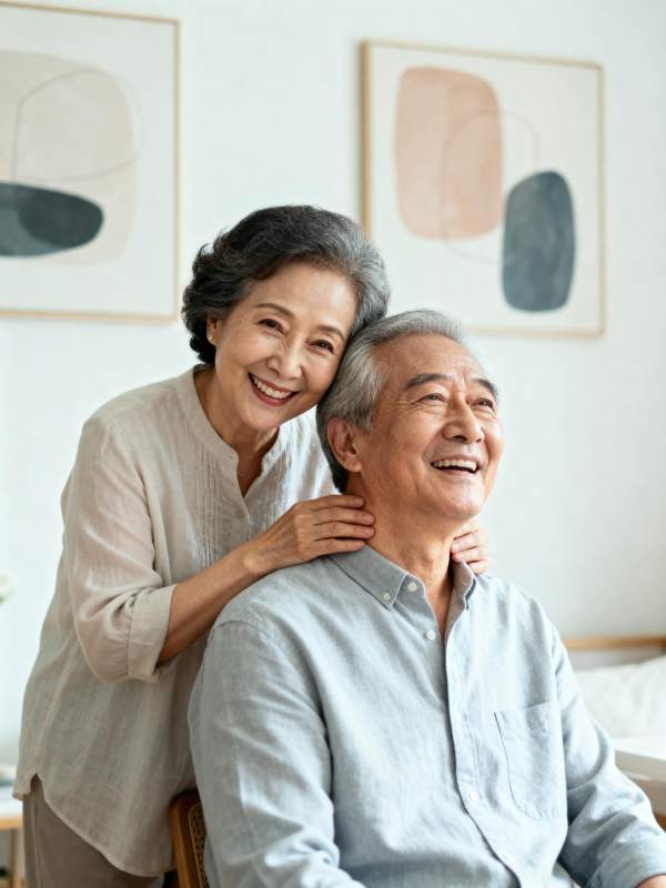 幸福晚年时光图片