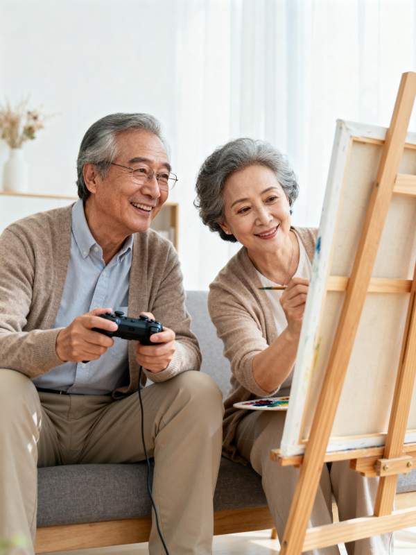 老年夫妇共度时光图片