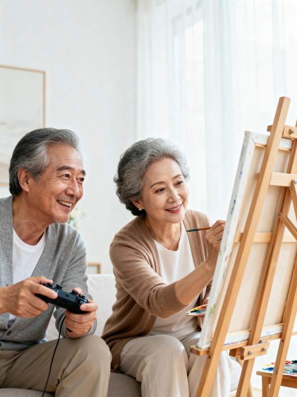 晚年乐享艺术时光图片