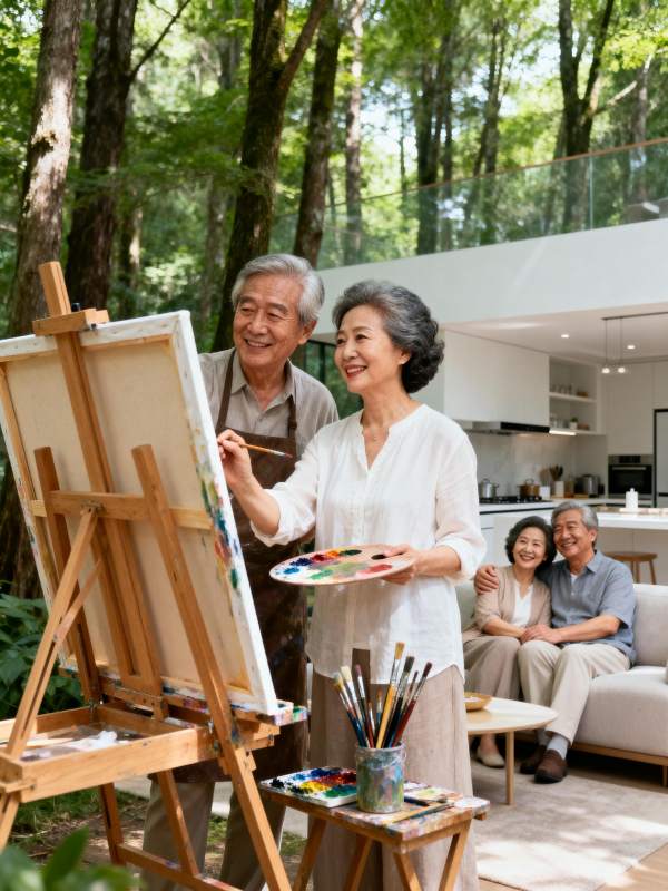 林间画意 幸福时光图片