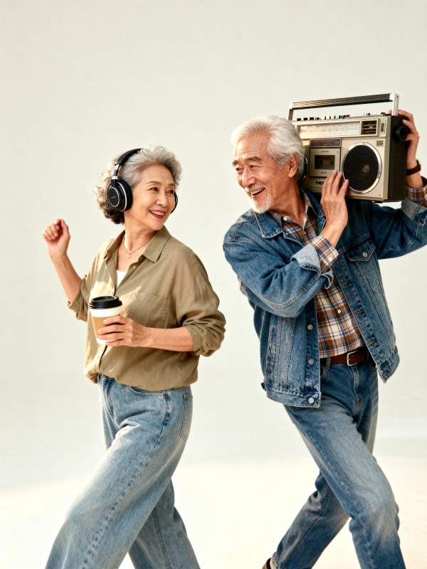 银发舞动青春图片