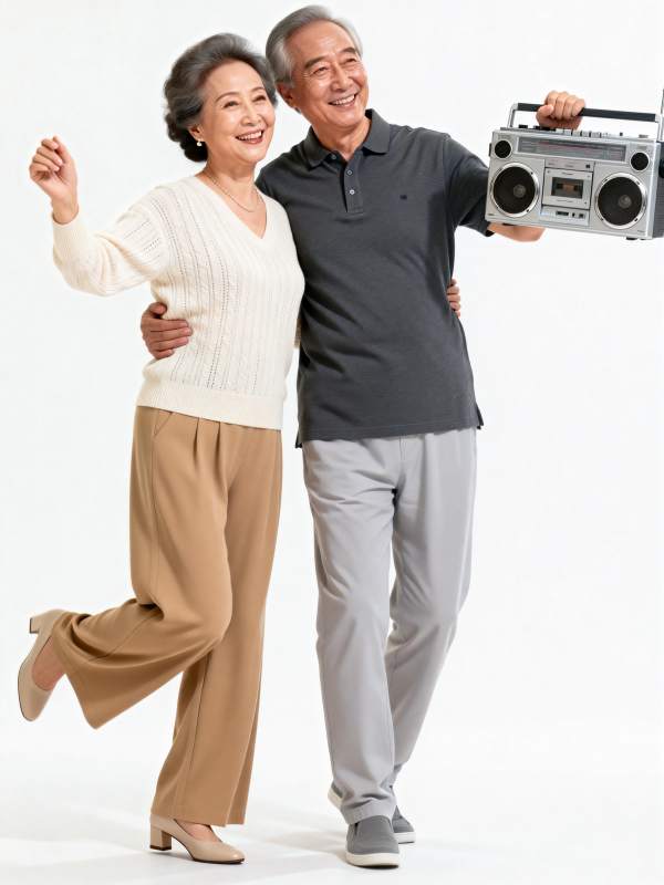 银发舞动青春图片