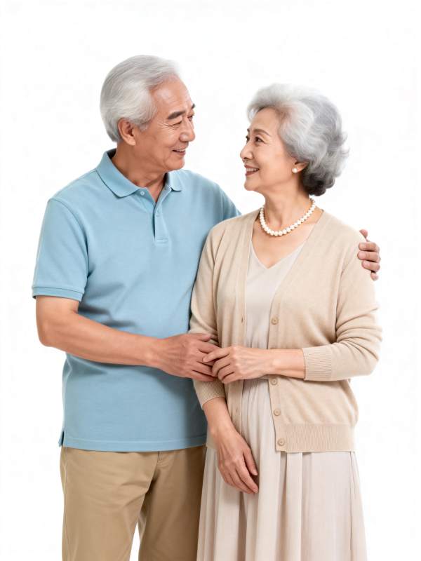 幸福老年夫妇图片