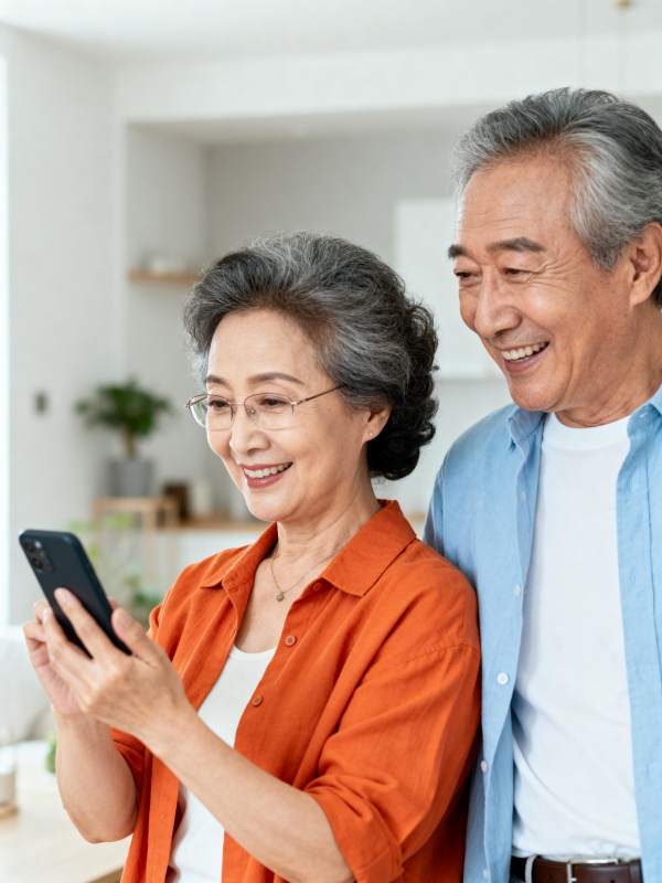 幸福晚年共赏手机图片