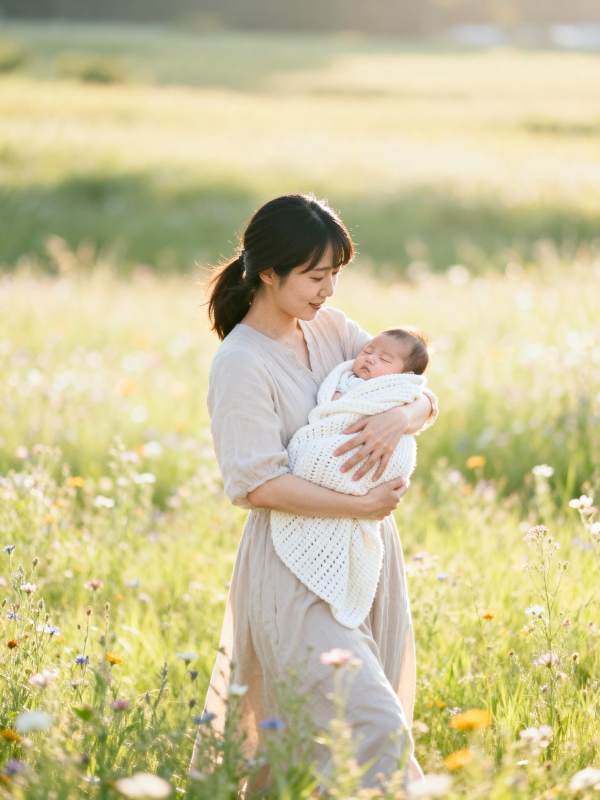 母爱如光 温暖初生图片