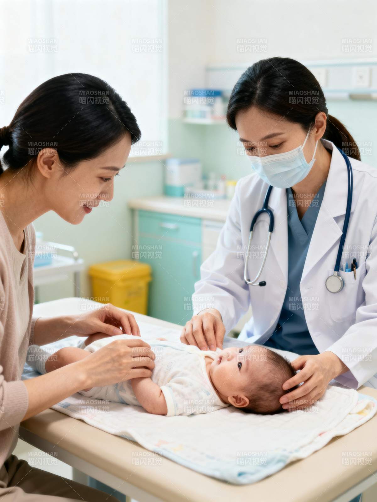 温馨儿科检查时刻图片