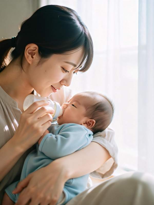 母爱喂养瞬间图片