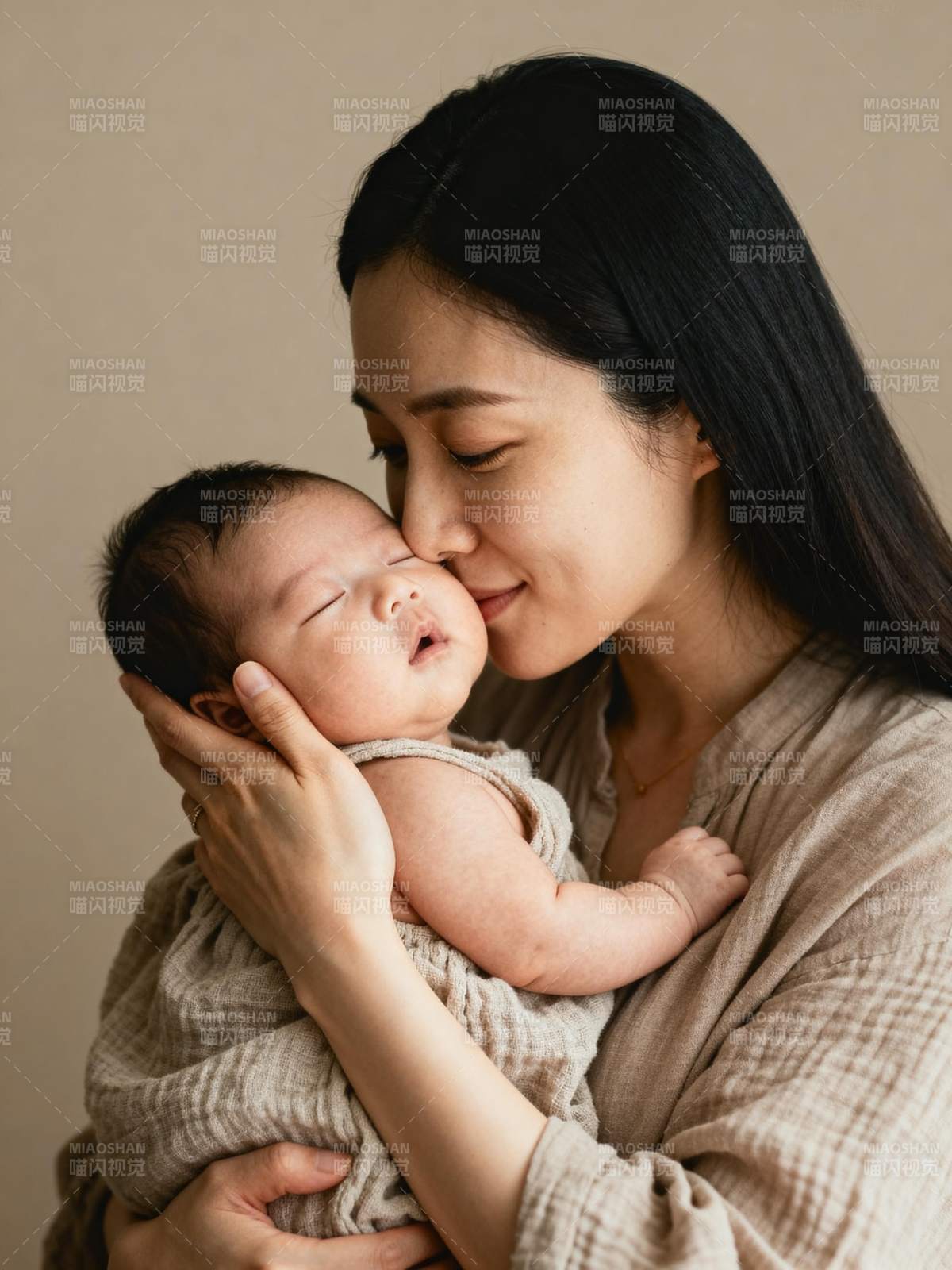 母爱如初 温馨相拥图片