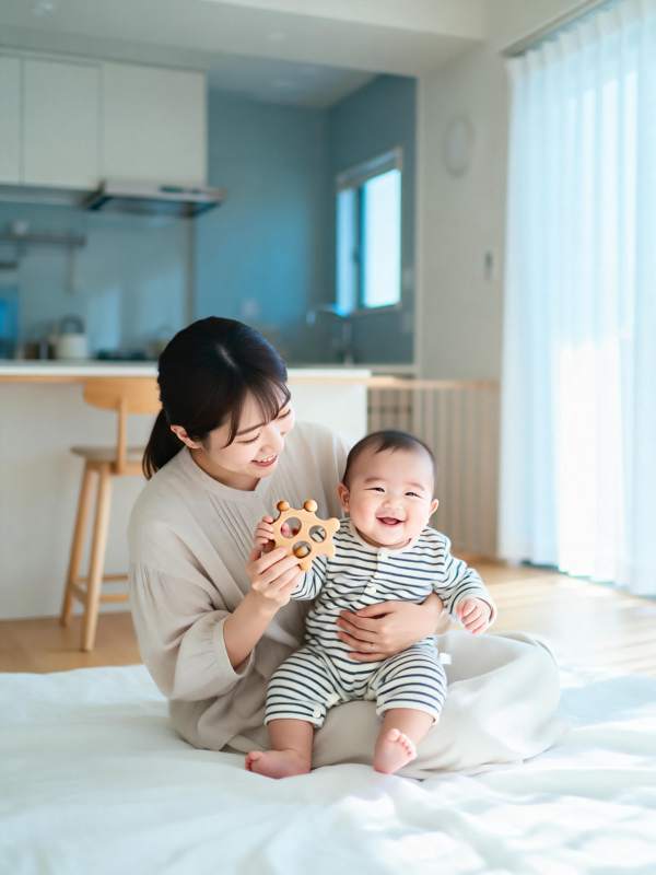 母子温馨时光图片