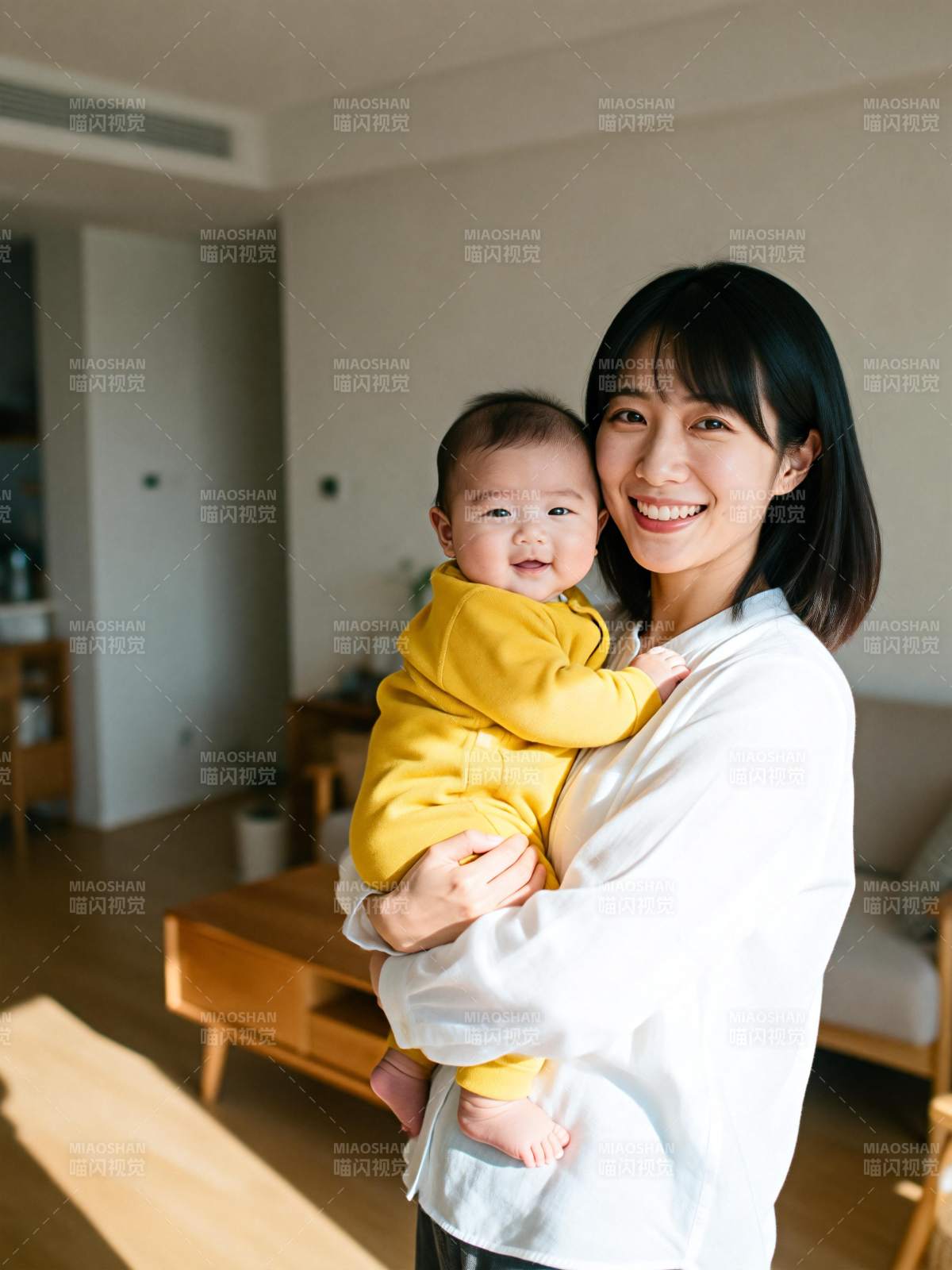 母子温馨时光图片