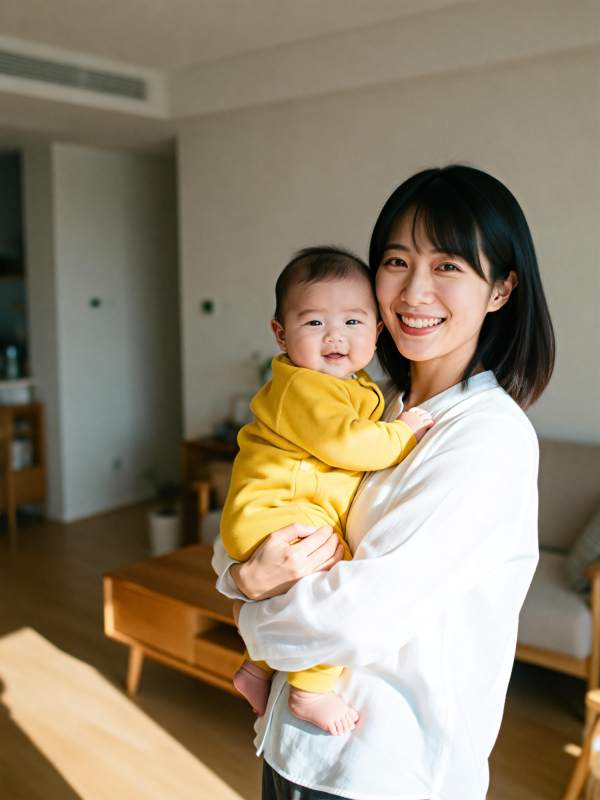 母子温馨时光图片