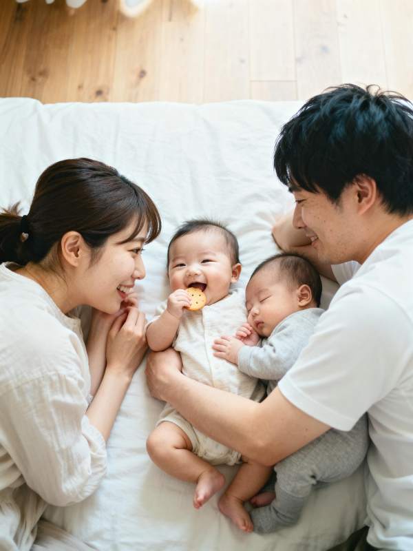 温馨四口之家图片