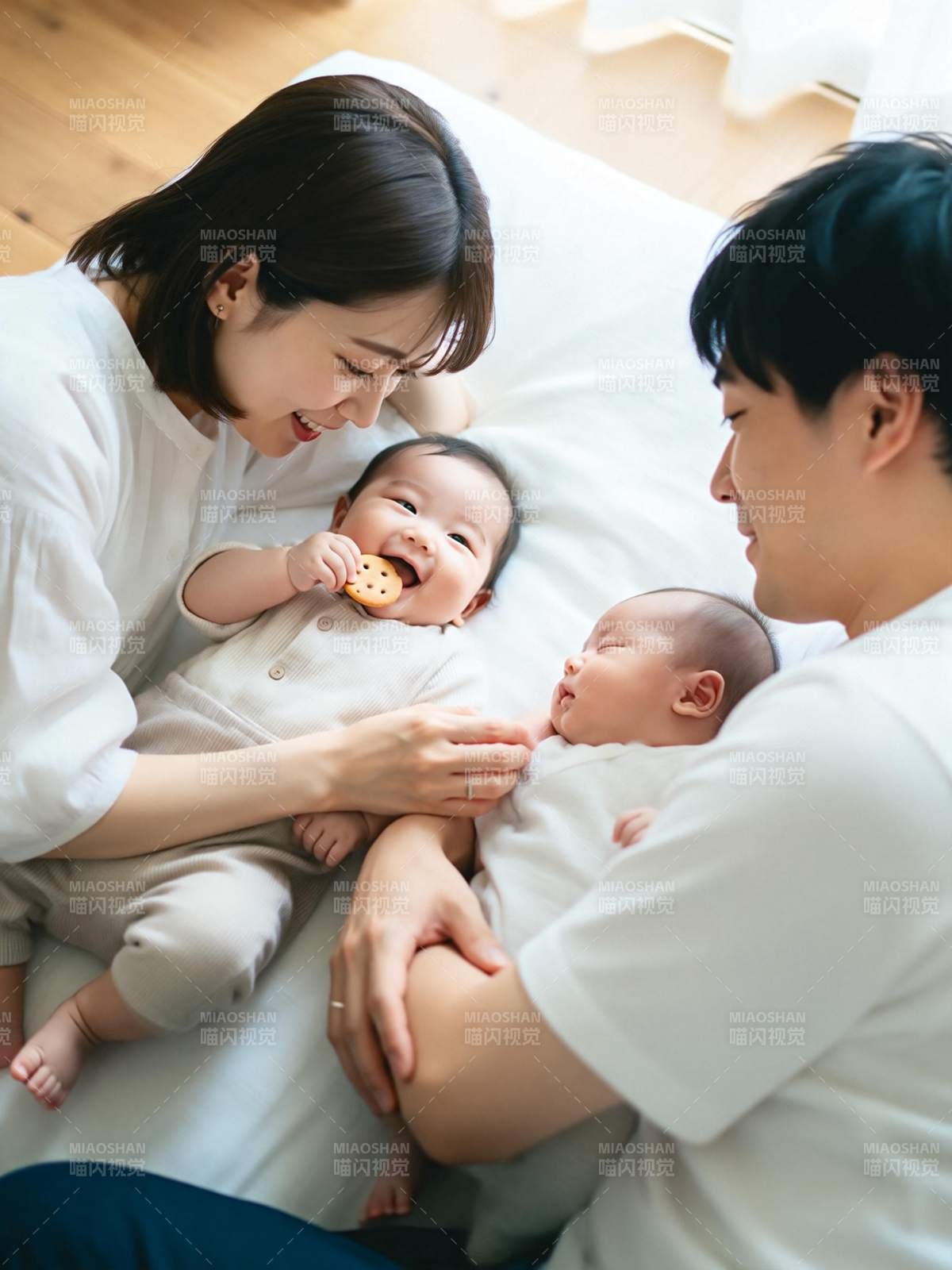 温馨一家四口时光图片