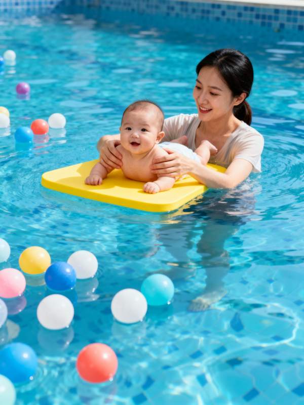 亲子泳池欢乐时光图片