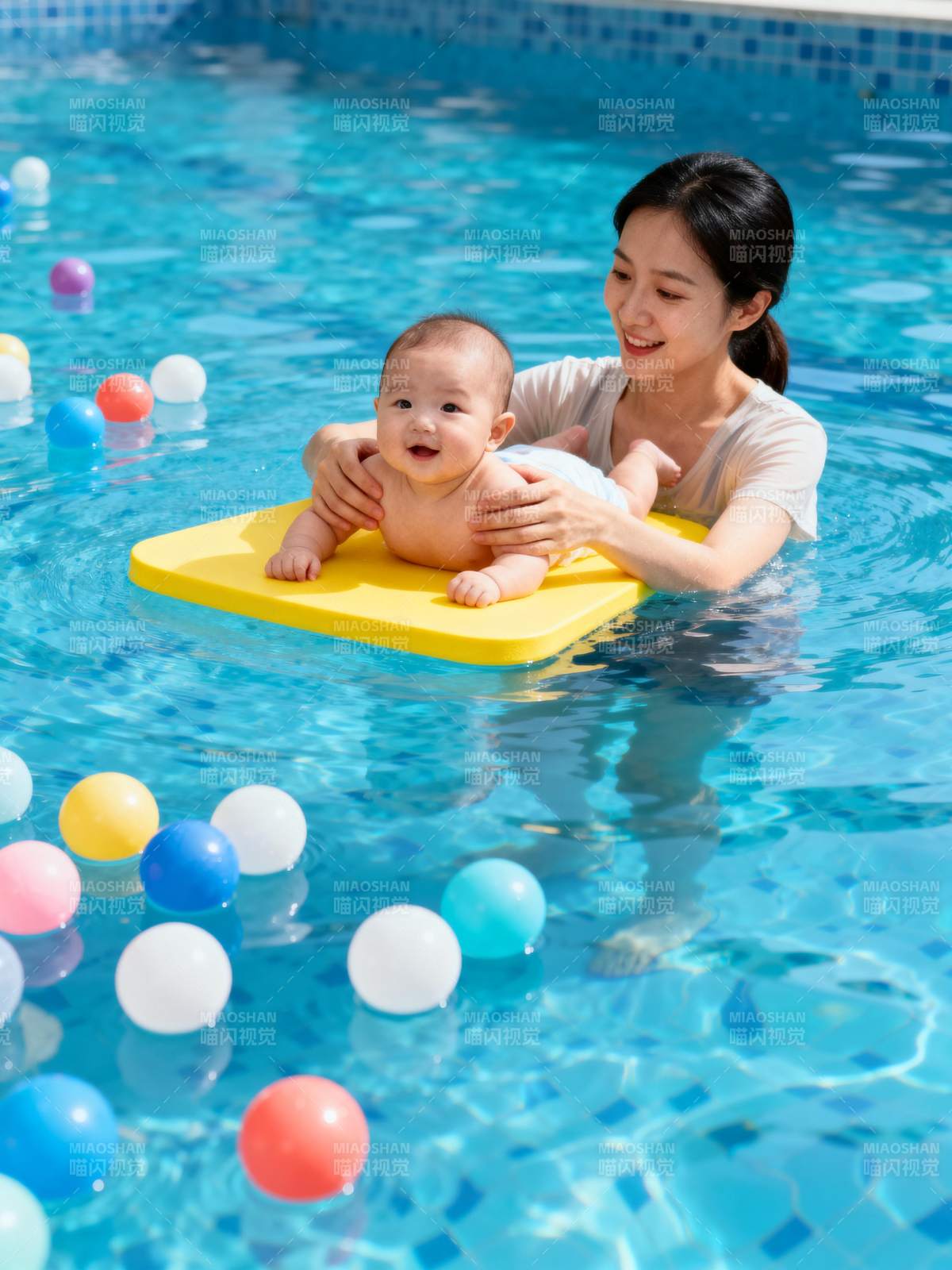 亲子泳池欢乐时光图片