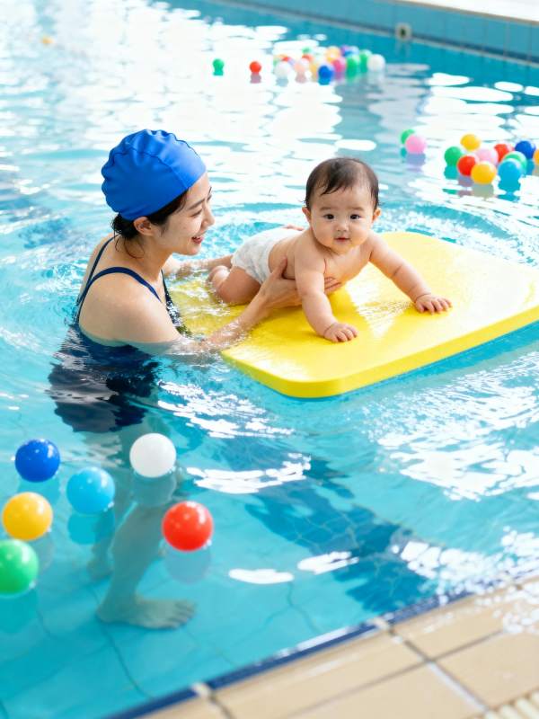 亲子泳池欢乐时光图片