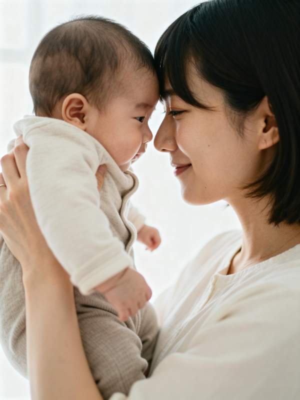 母子相拥 温馨瞬间图片