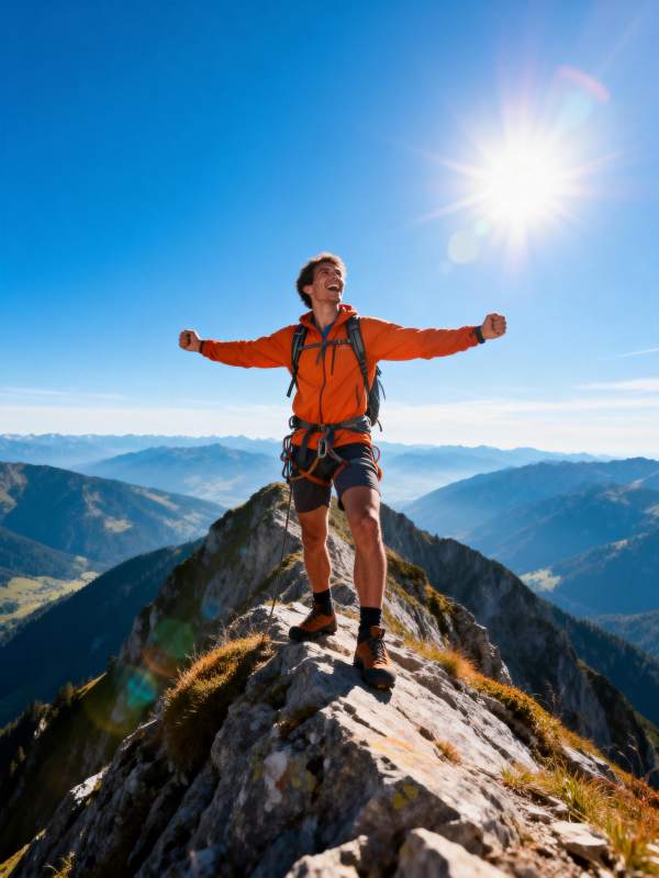 登顶巅峰 拥抱阳光图片