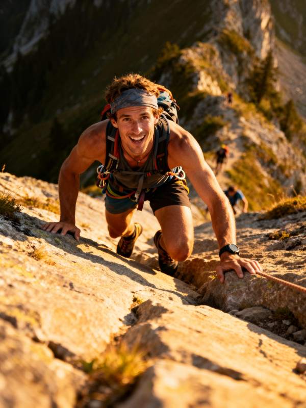 攀登者勇攀高峰图片