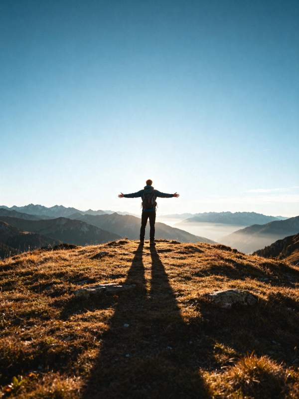 登顶远眺 心旷神怡图片