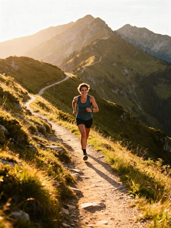 山径奔跑 逐梦前行图片