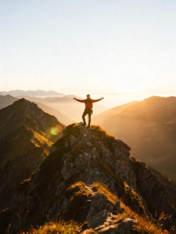 登顶巅峰 拥抱日出图片