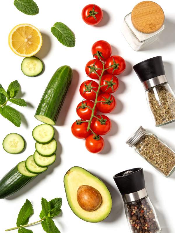 新鲜蔬果与香料图片