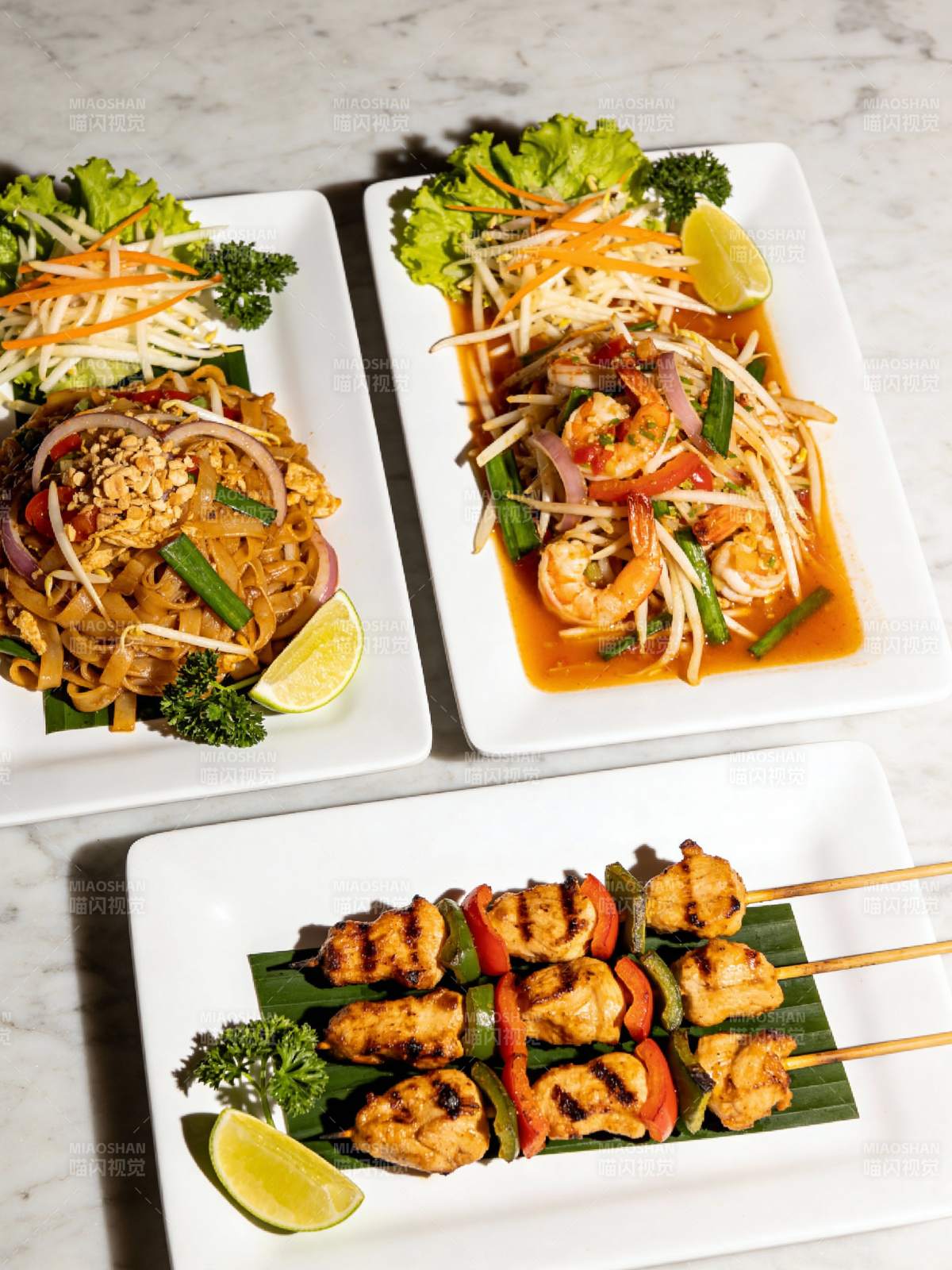 美味泰式料理拼盘图片