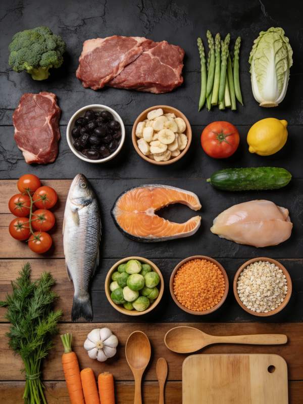 健康食材拼盘图片