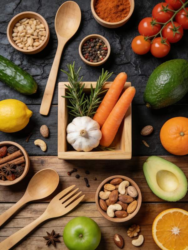 新鲜食材拼盘图片