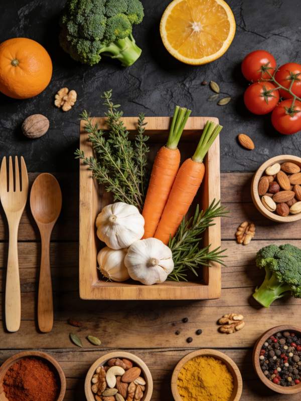 新鲜食材拼盘图片