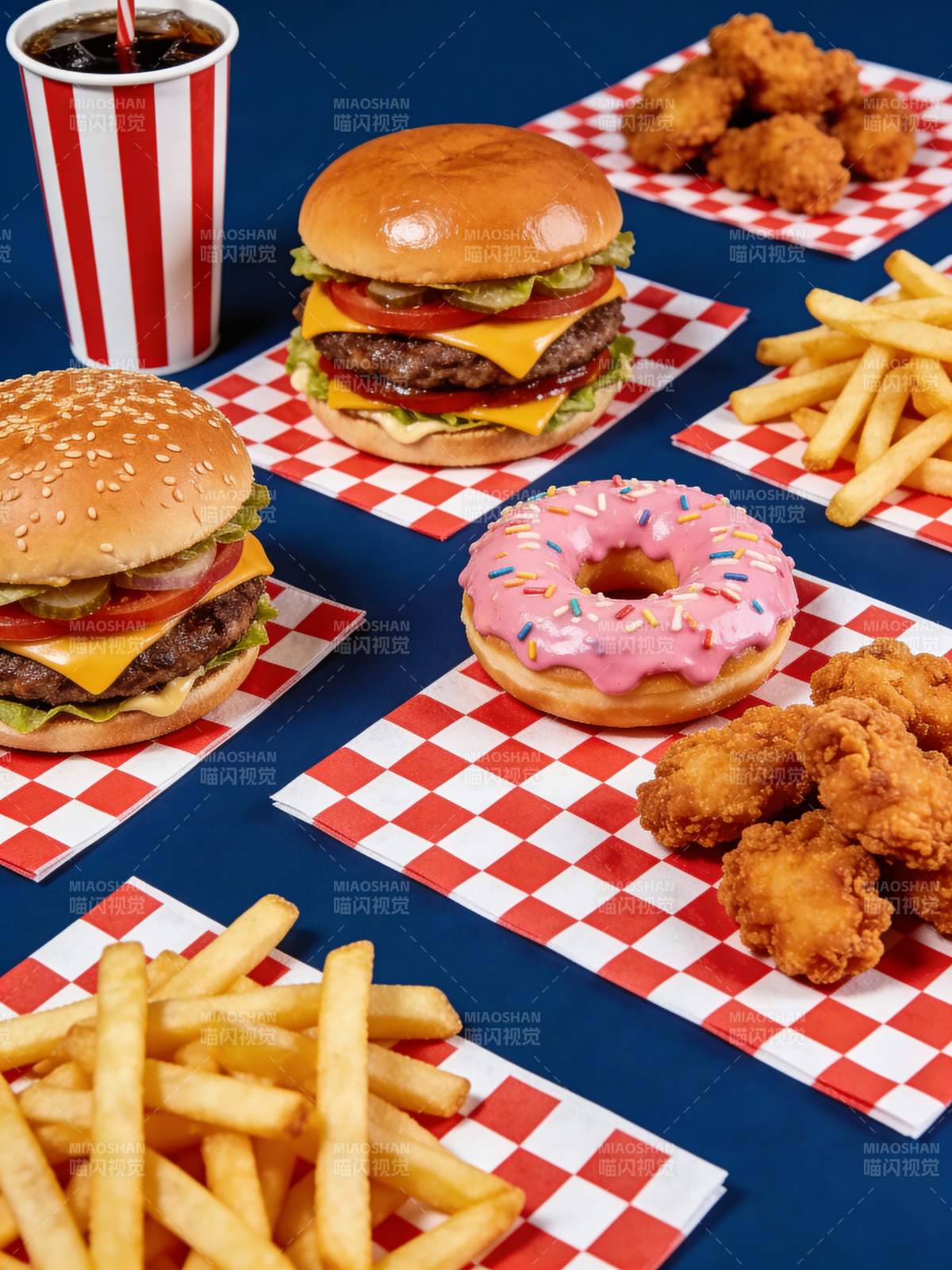 美味快餐组合图片