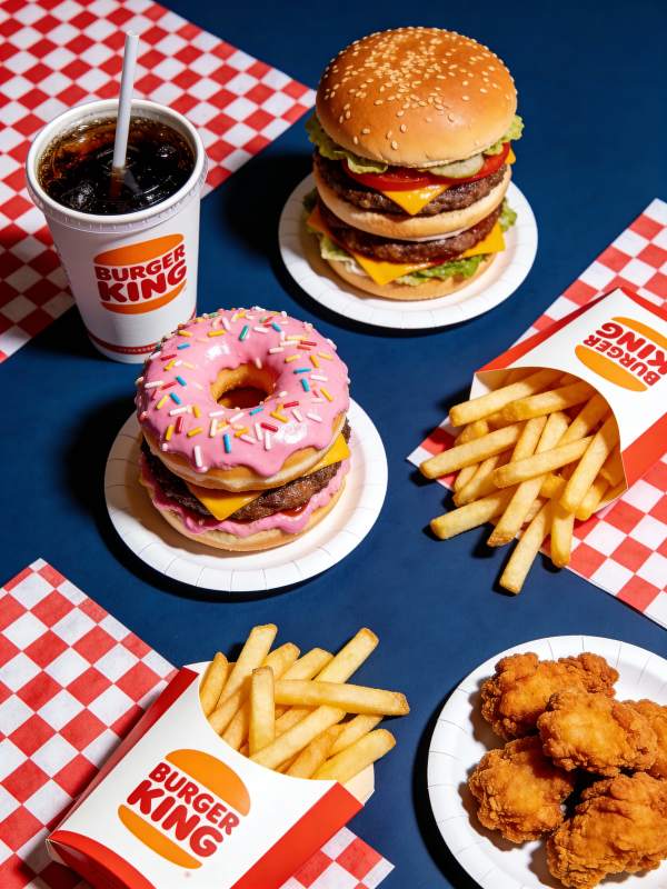 汉堡王美味套餐图片