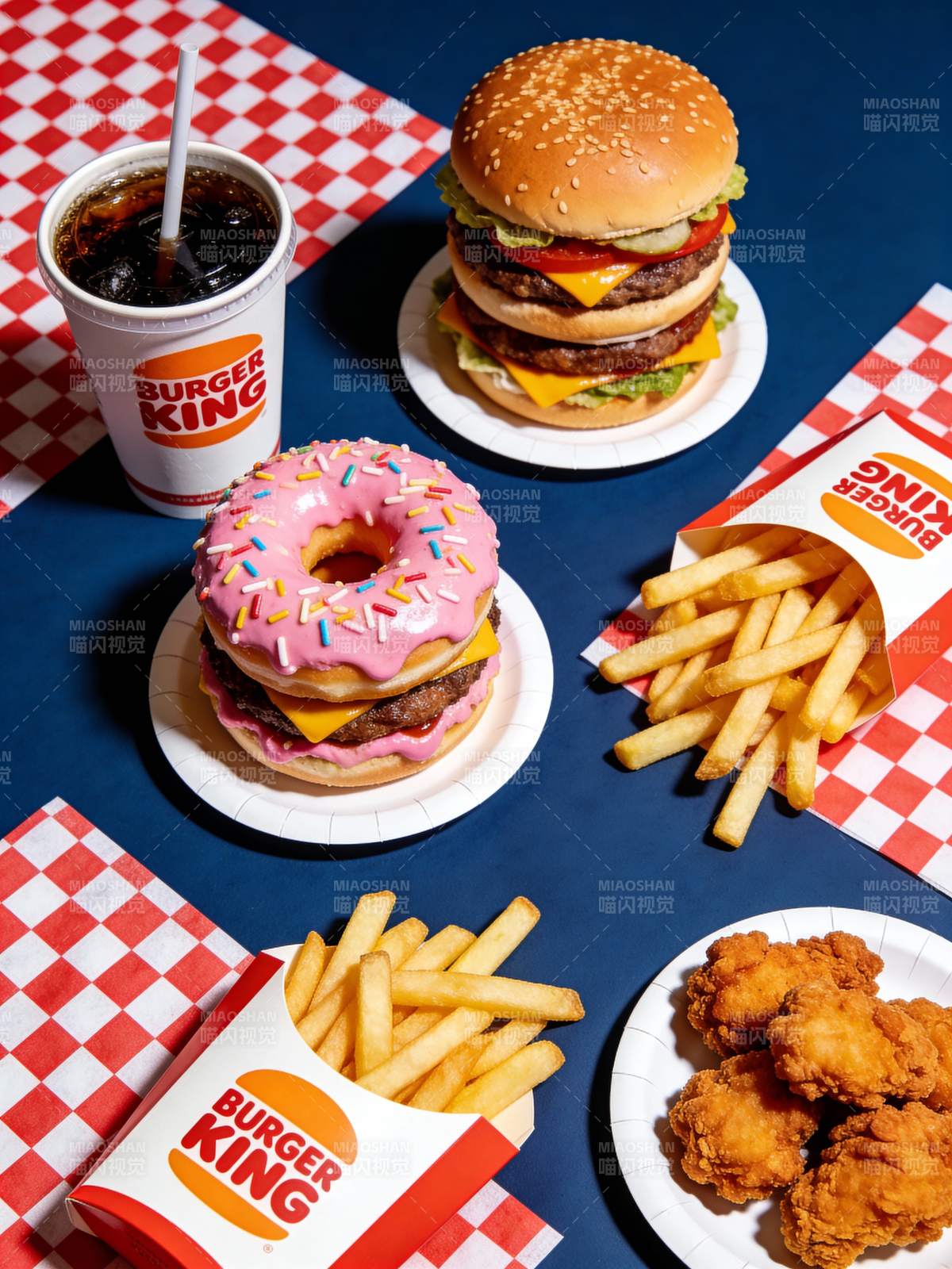汉堡王美味套餐图片