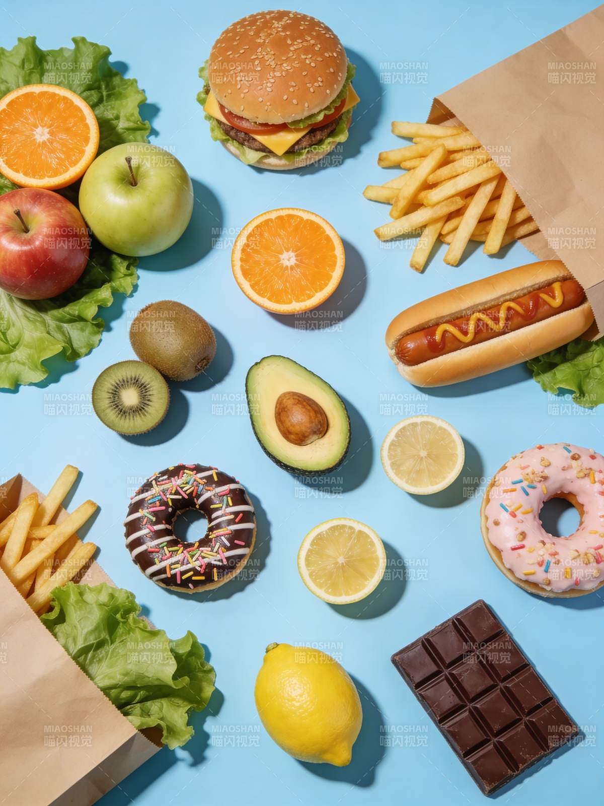 美食拼盘 健康与美味图片