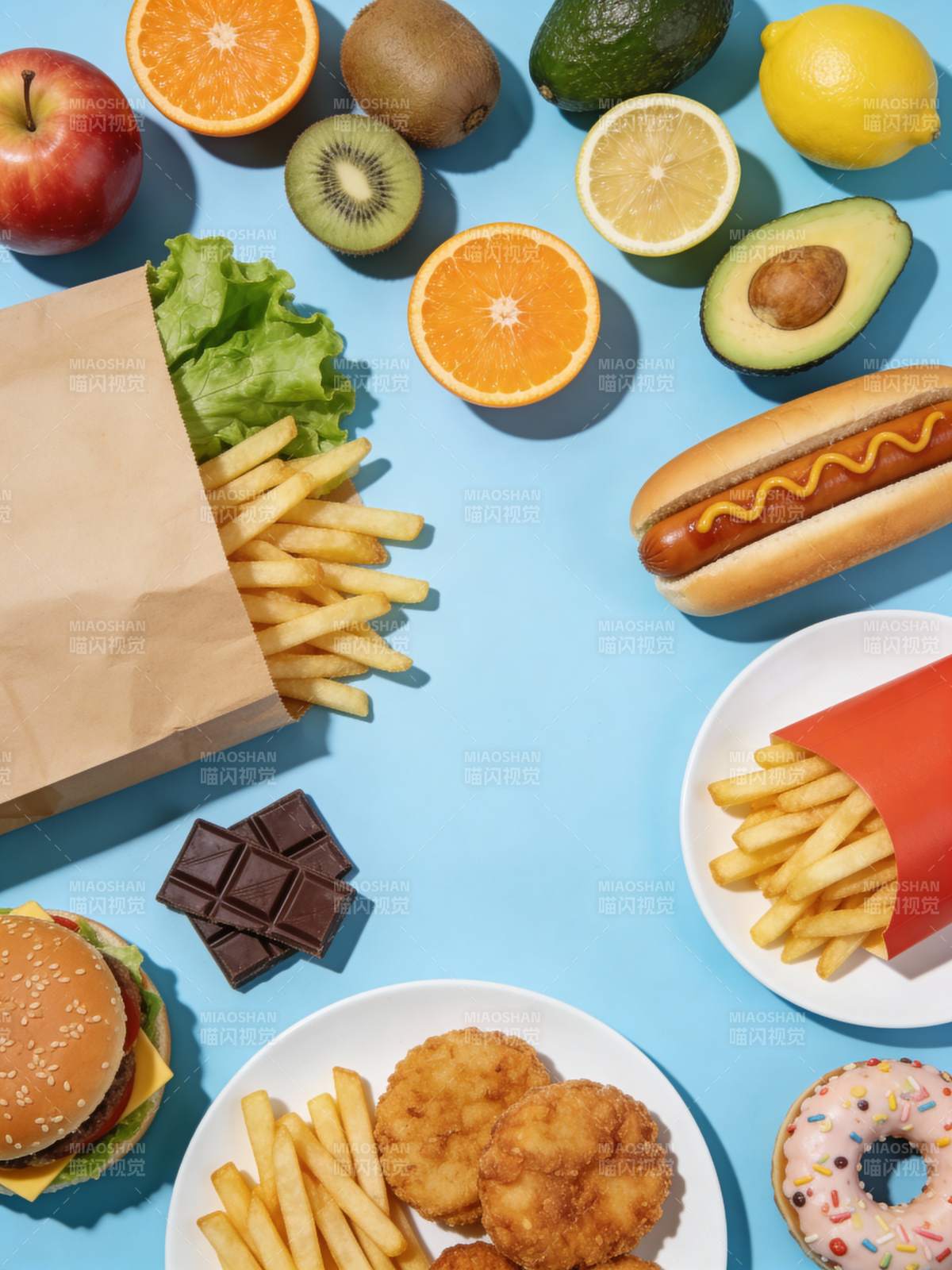 美食拼盘 健康与美味图片