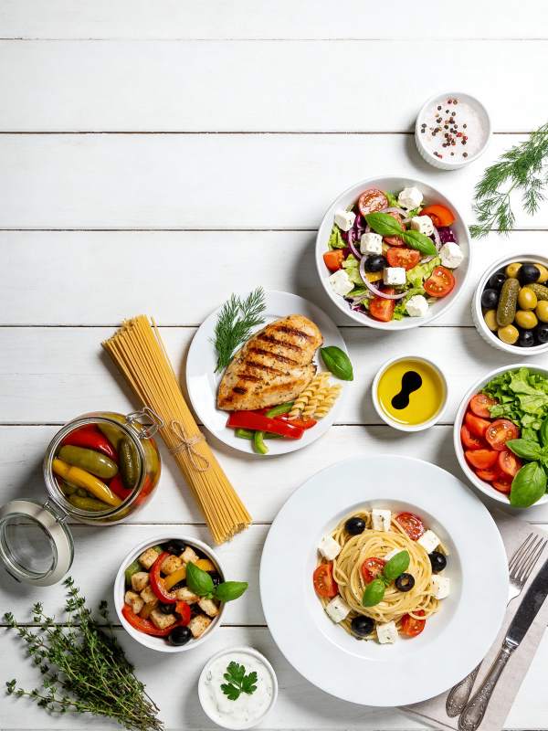 地中海美食盛宴图片