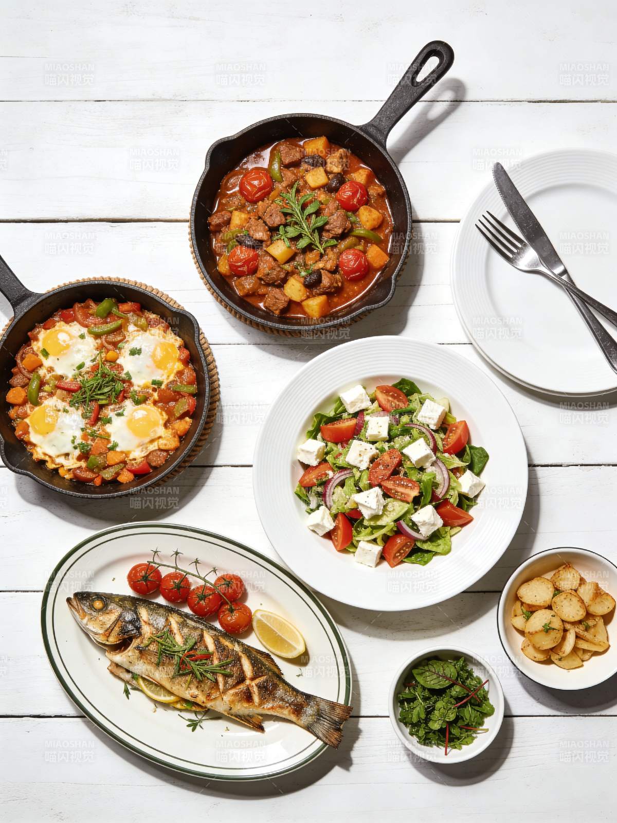 美味家常菜拼盘图片