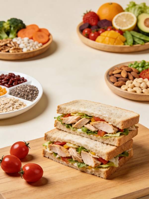 美味三明治拼盘图片