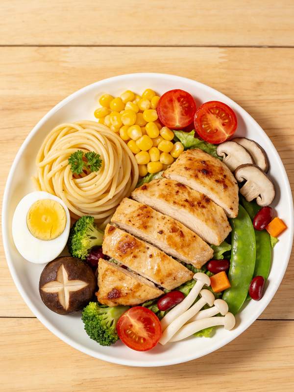 健康鸡胸饭图片