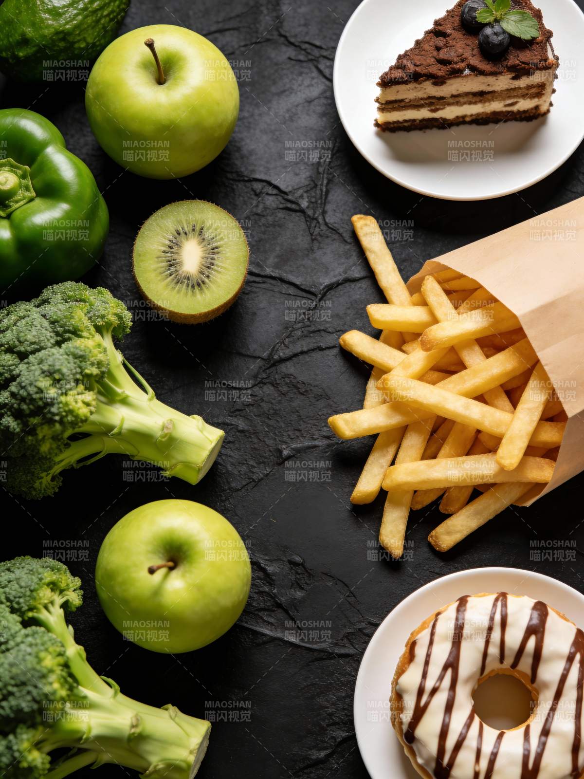 健康与美味的抉择图片