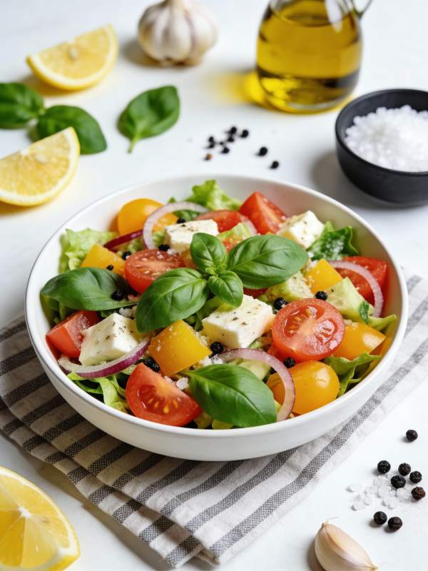 新鲜番茄牛油果沙拉图片