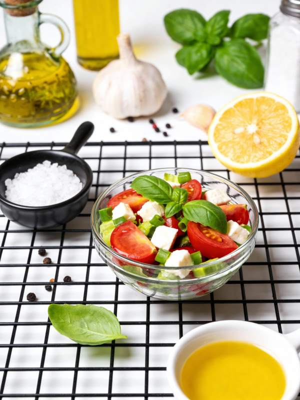 新鲜希腊沙拉图片