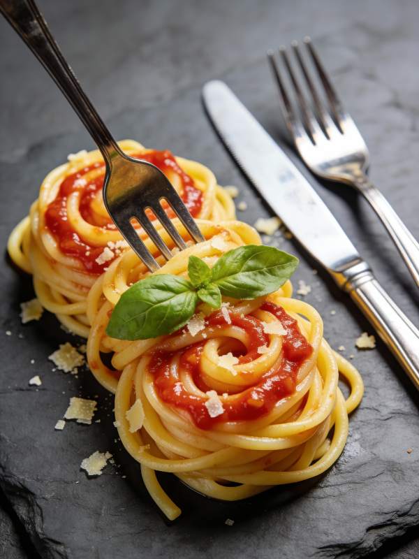 意面配番茄酱图片