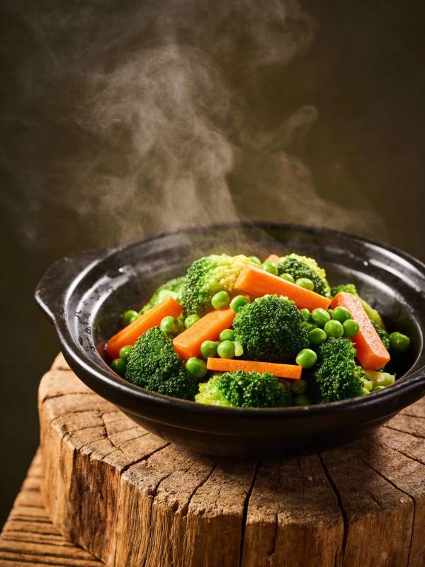 热腾腾的时蔬拼盘图片